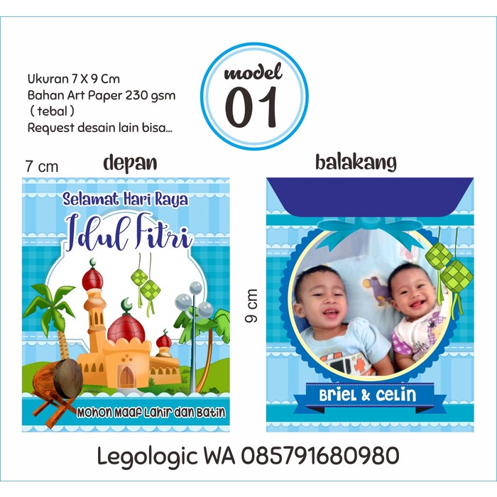 

Amplop lebaran foto / amplop lebaran custom / amplop lebaran