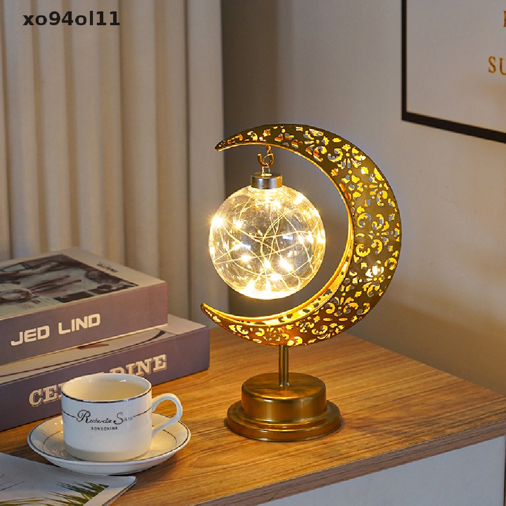 Xo Gold Ramadhan Bulan Lampu Led Dekorasi Untuk Rumah Metal Ramadhan Kareem Light Dekorasi Eid Mubarak Muslim OL