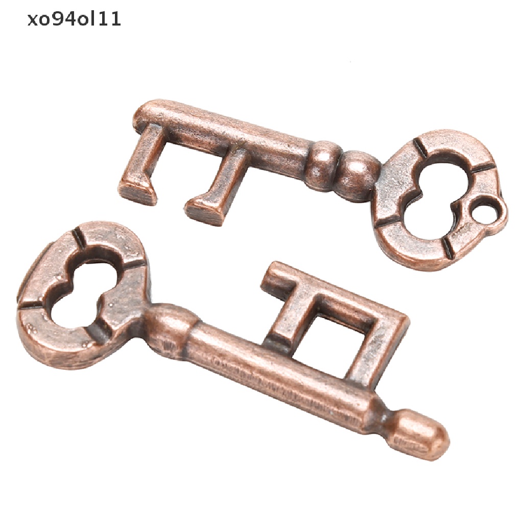 Xo 1pcs Alloy Kunci Ring Puzzle Brain Tester Tes IQ Anak Dewasa Mainan Cerdas OL