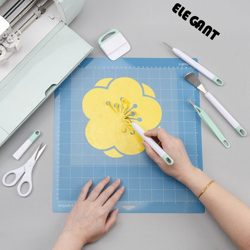 [Elegan] Alat Penyiang Gulma Portable Scrapbook Decals Silhouett Timbul Art Cutting Kit