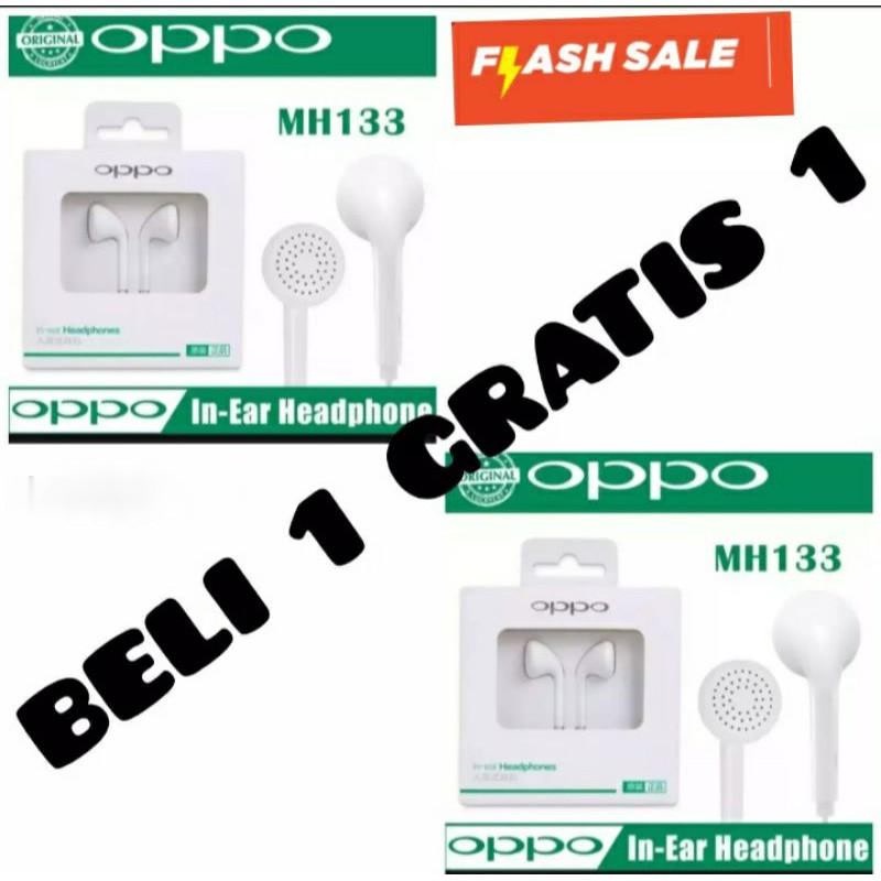 HARGA PROMOSI BELI 1 GRATIS 1 hanfsfree headset oppo eraphone ori original 99 oem