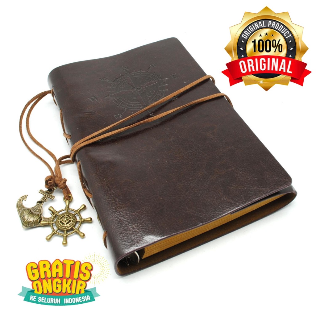 

Buku Catatan Harian Binder Kulit Retro Pirate Daily Notebook - 8005 9905