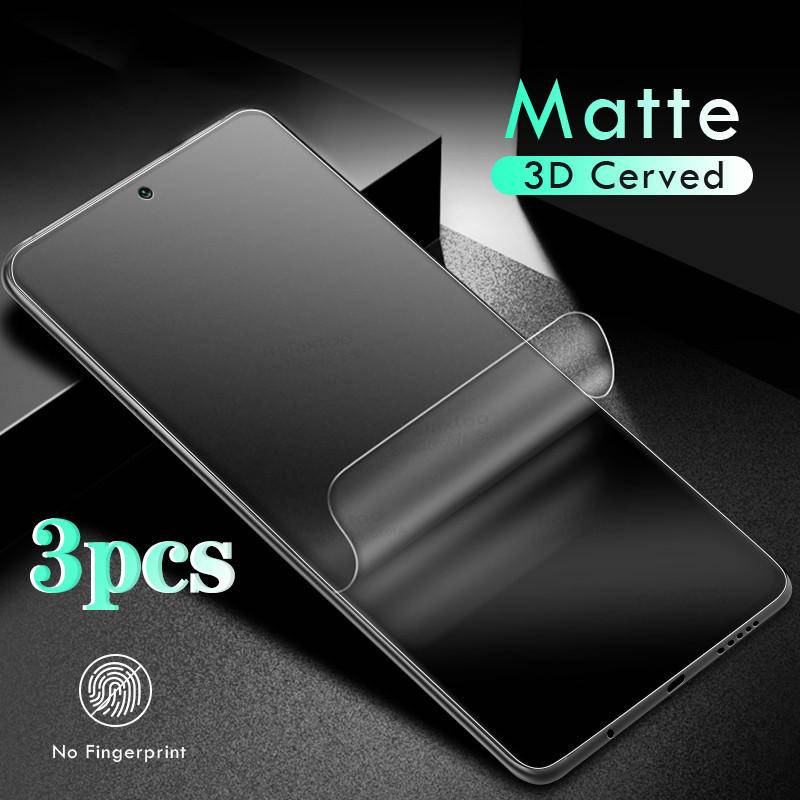 3pcs film Hidrogel Matte Untuk Xiaomi POCO M4 M3 M2 X5 X4 X3 F2 Pro F4 F3 X3 X4 GT NFC Pelindung Layar Untuk POCO C55 C50 C40 C31 C3 F1 M5 M5S Bukan tempered glass