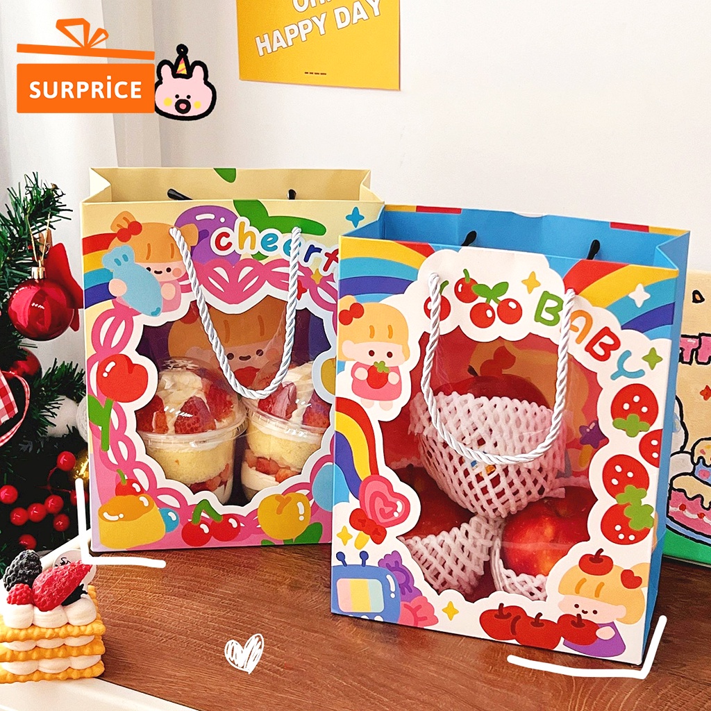 

Surprice Paper Bag Gift / Paper Bag Ulang Tahun / Goodie bag Souvenir Ulang Tahun Anak / Paper Bag Happy Birthday / Goodie bag Transparan
