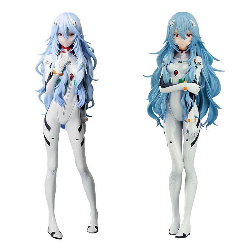 17cm EVA Evangelion E Prize Ayanami Rei Rambut Panjang Anime Figure Action Model Mainan