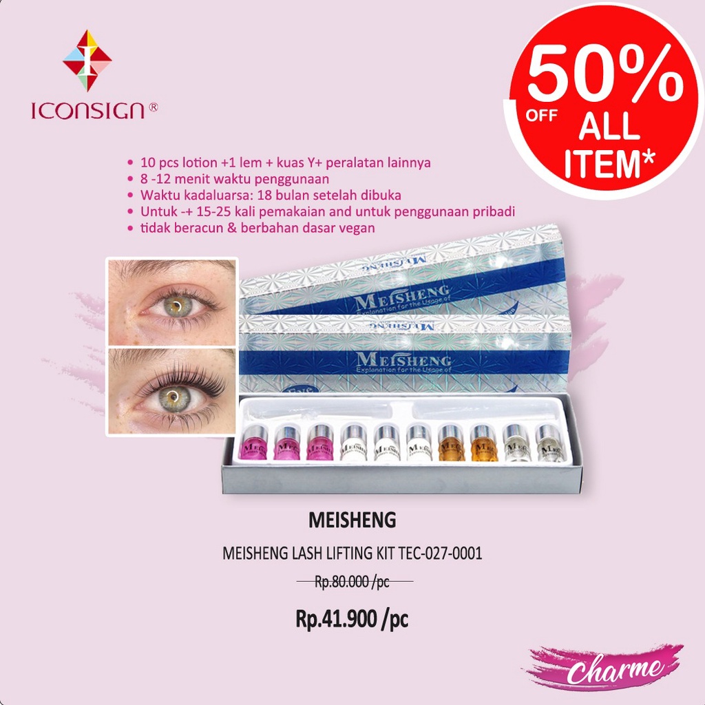 (READY &amp; ORI) Meisheng Lash Lift Lifting Kit TEC-027-0001 Pelentik Keriting Bulu Mata