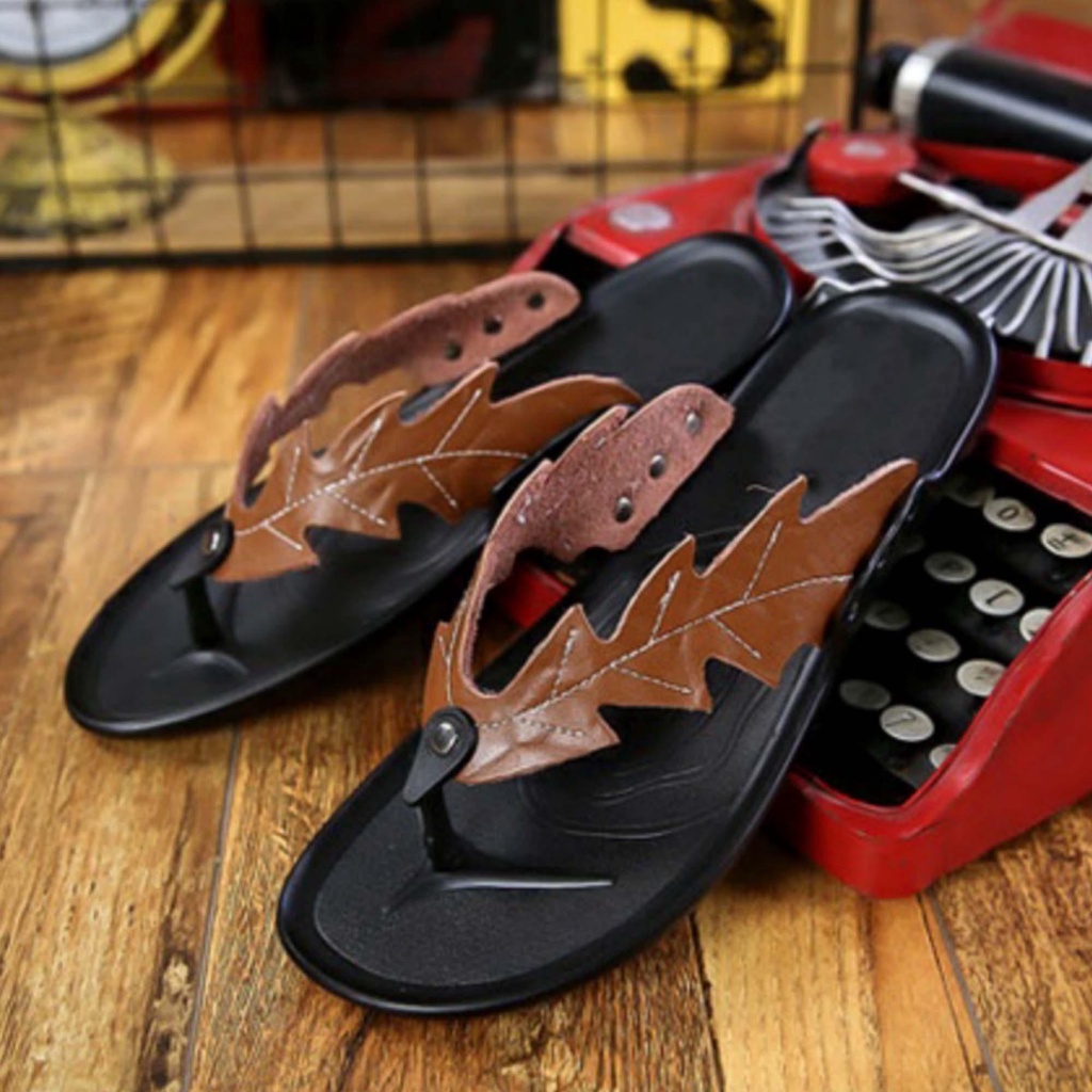 LUTTON SANDAL JAPIT DAUN PRIA KEREN N05