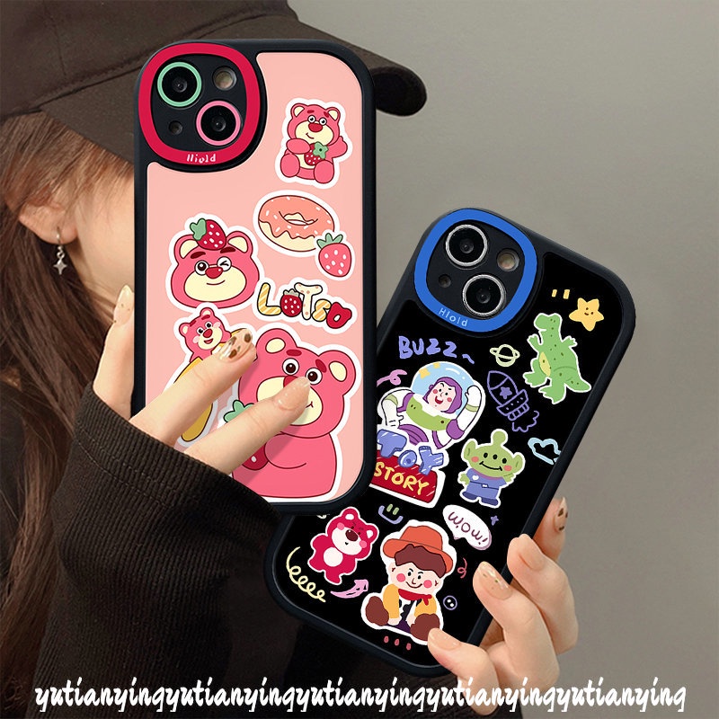 Cartoon Toy Story Buzz Lightyear Alien Case Infinix Smart 5 6 Hot 10s 10T 11s Hot 10 Lite Hot 11 9 10 Play Infinix Note 8 Cute Strawberry Bear Lotso Soft Cover