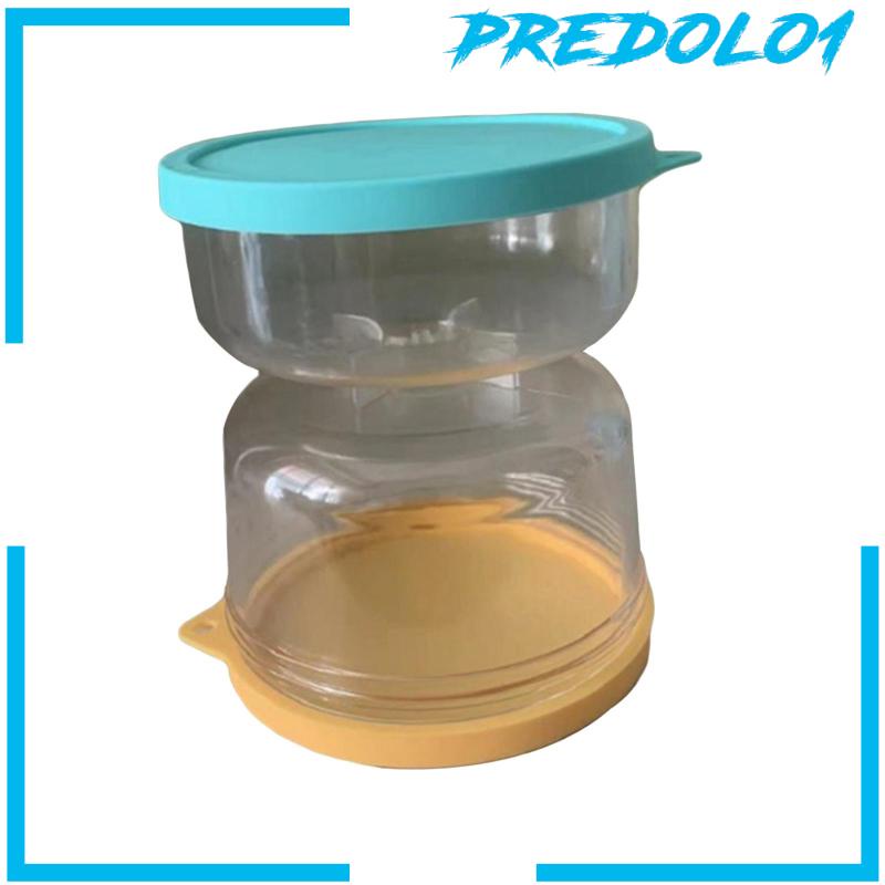 [Predolo1] Olive Hourglass Jar Toples Jam Pasir Acar Anti Bocor Untuk Wortel Buah Bawang