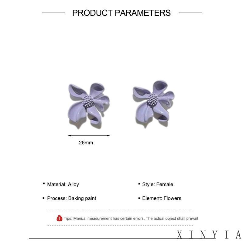 【Bayar di tempat】Anting Bunga Permen Warna Manis / Anting Tusuk Motif Bunga Gaya untuk Wanita
