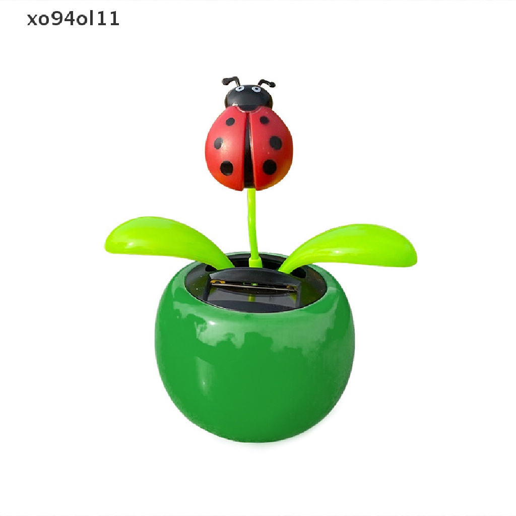 Xo Solar Flower Swingable Flower Pot Mobil Pusat Konsol Dekorasi Interior Kepala Goyang Otomatis Apple Flower OL