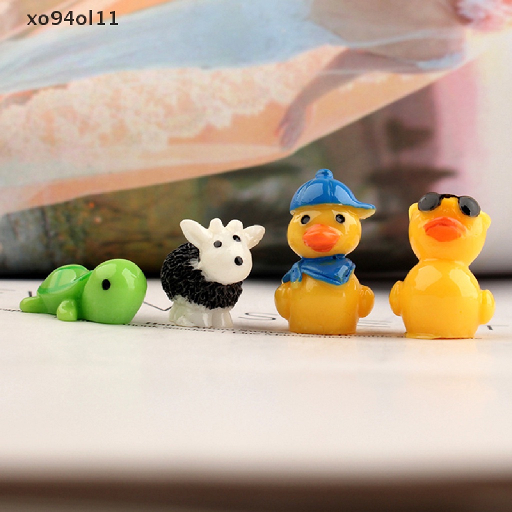 Xo 5pcs Bebek Sapi Hewan Resin Sepatu Ch Sandal Sepatu Aksesoris Dekorasi OL