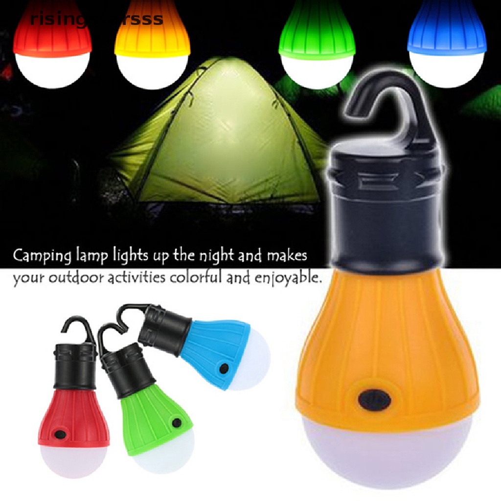 Rsid Span-new Portable Camping Outdoor Gantung 3led Camping Tenda Lampu Bohlam Lampion Lampu Jelly