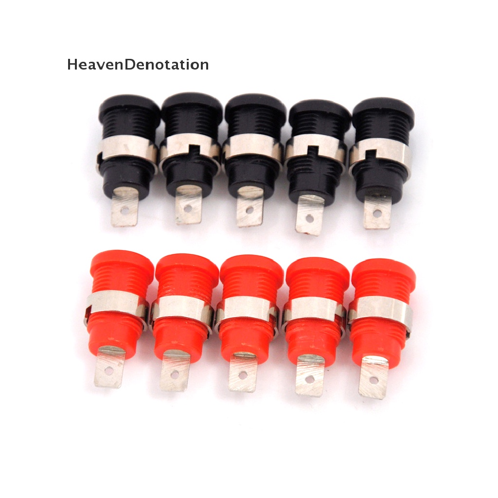 [HeavenDenotation] 10pcs 4mm Banana Female Jack Socket Panel Mount Binding Post HDV