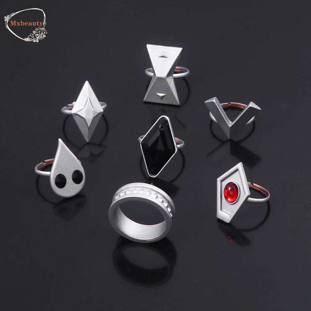 Mxbeauty Cincin Cosplay Anime Hu Tao Coser Genshin Impact Adjustable Bahan Alloy Untuk Unisex