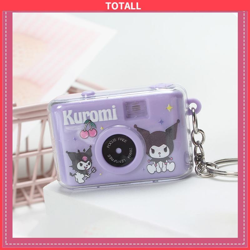 COD Sanrio Anak Mini Kamera emitting Liontin Kamera Kecil Gantungan Kunci Pendant Kuromi Melody Cinnamoroll Mainan Kamera-Totall