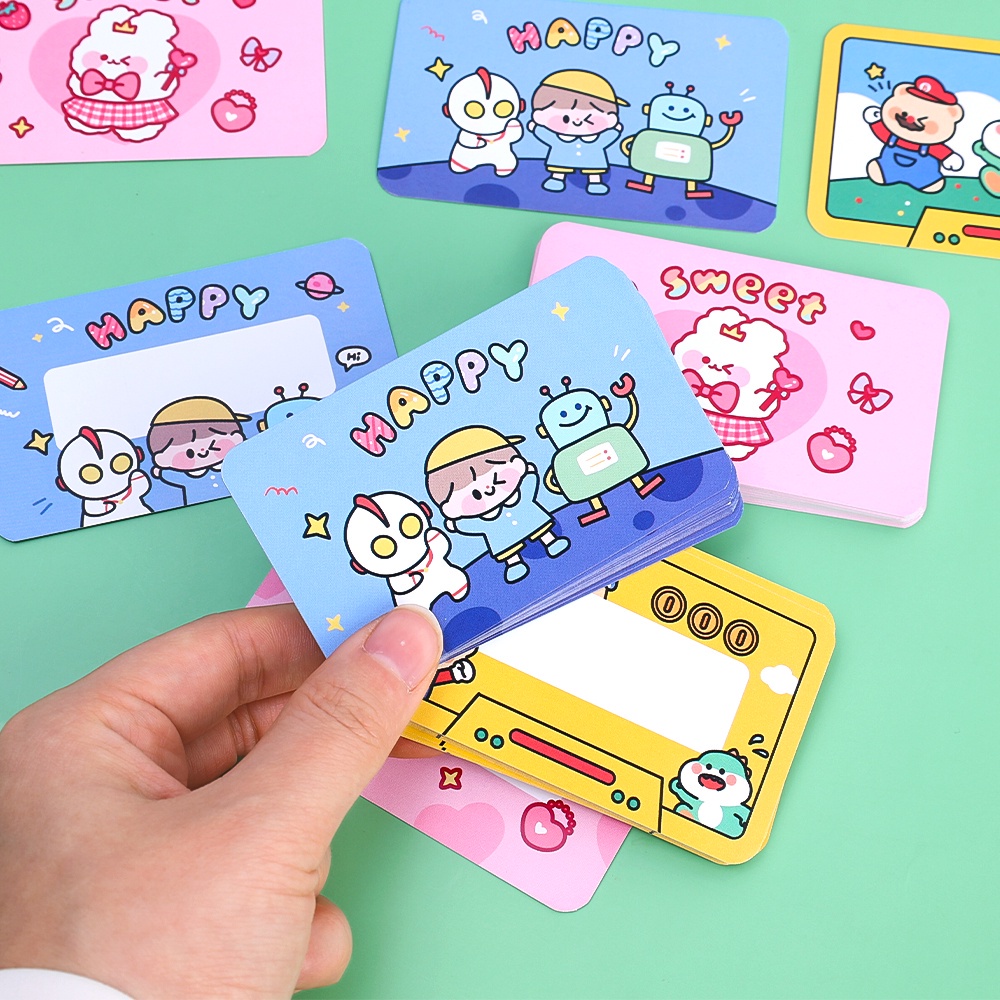 Lucu Kartun Kelinci Scratch Card Fun Reward Mainan/Kertas Tulisan Ultra-Tipis Berharap Belajar Keras Lucky Draw Cards