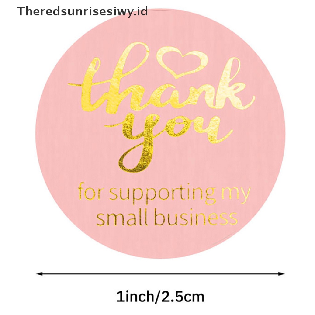 # Kado Mom &amp; PAPA DIY # 500pcs/roll Terima Kasih Untuk Supporg Usaha Kecilku Stiker Kado 1inci~