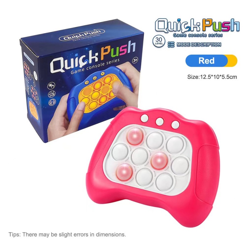 Pop It Pro Quick Push Bubbles Game Console Series Toys Speed Push Up Elektronik Lucu Whac-A-Mole Mainan Untuk Anak Fidget Anti Stress
