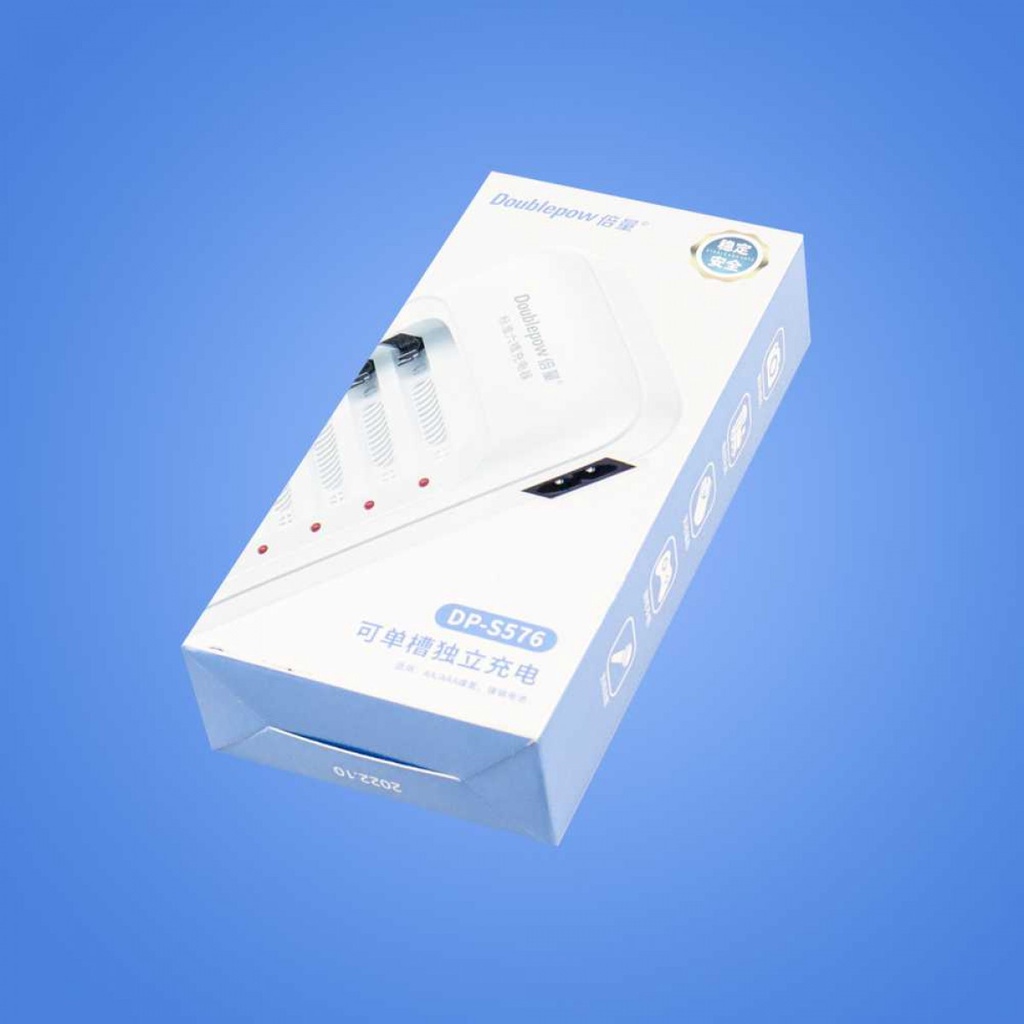 Charger Baterai 6 Slot AA AAA Ni-MH Proteksi Keamanan Indikator LED