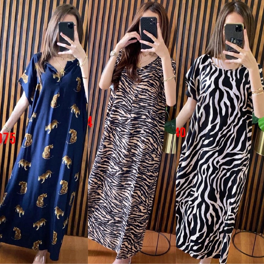 TERLARIS Longdres Panjang Semata Kaki Bahan Rayon Adem Halus LD 120CM