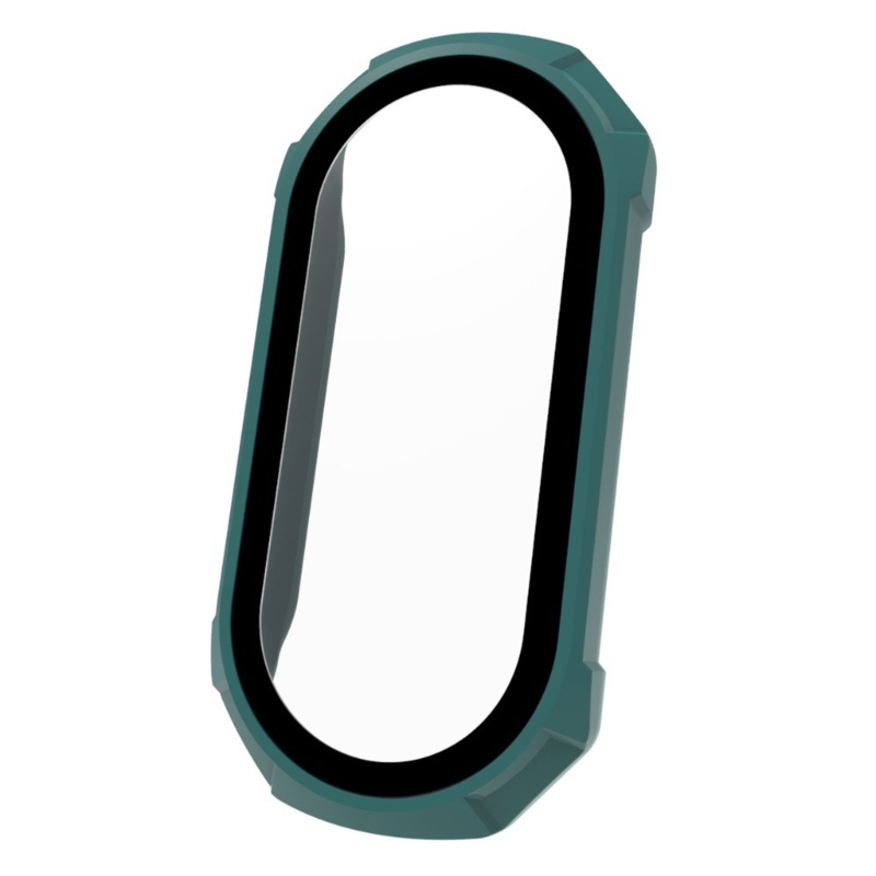 Cre Tempered Glass Film+Case Pelindung Layar Full Cover Cakupan Bingkai Hard Anti Gores-Shell Watch Housing Untuk Mi-Ba