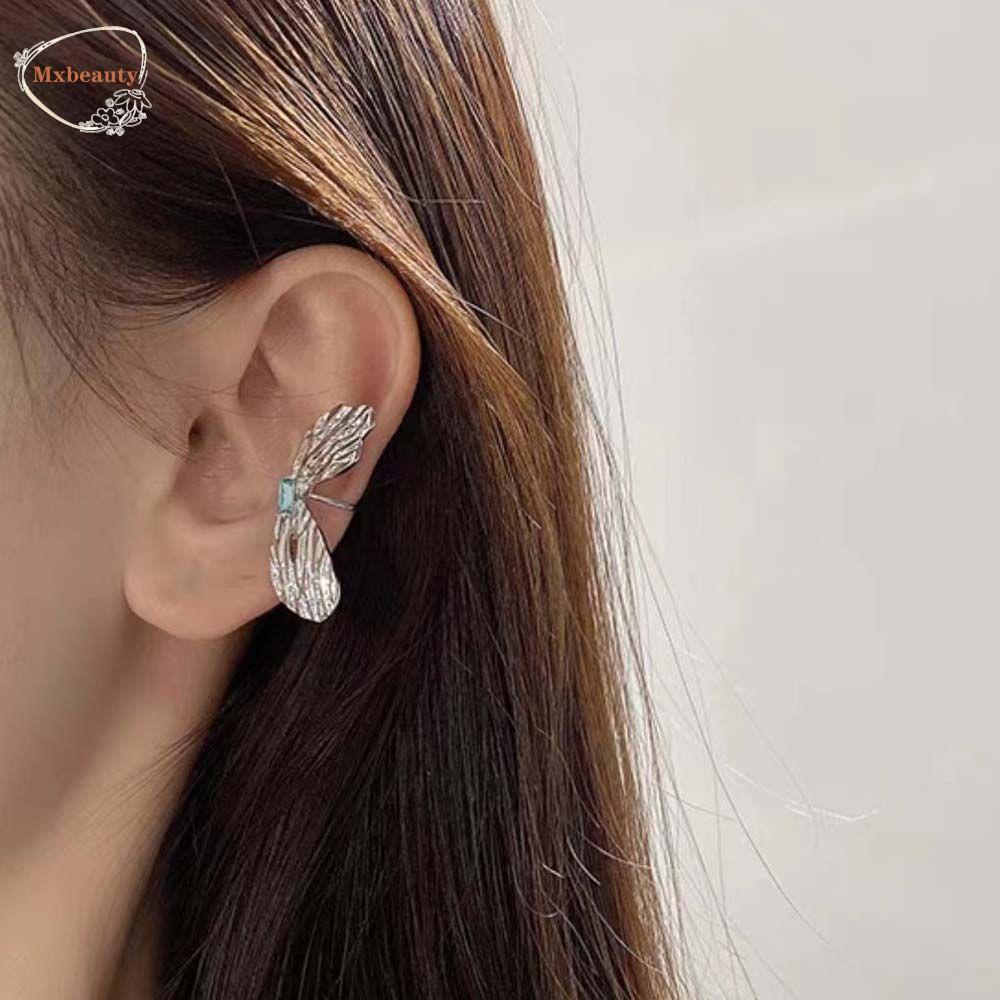 Mxbeauty Busur Klip Telinga Fashion Gadis Perhiasan Hadiah Gaya Korea Anting Perhiasan Aesthetic Tanpa Tindik Klip Tulang Telinga