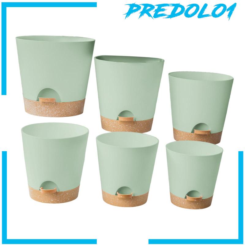 [Predolo1] 6buah Planter Self Watering Dengan Lubang Drainase Pembibitan