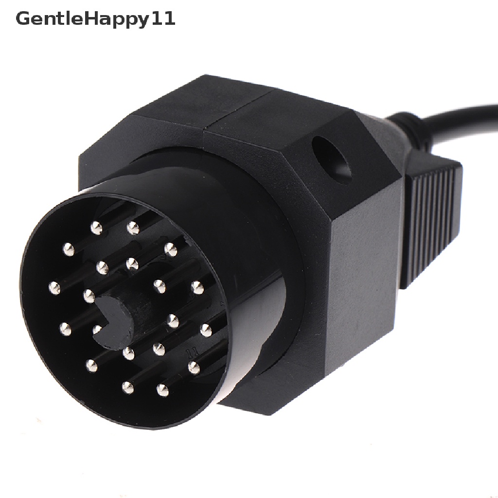Gentlehappy 1Pce OBD Adapter Untuk BMW 20pin Ke OBD2 16pin Female Connector e36 e39 X5 Z3 id