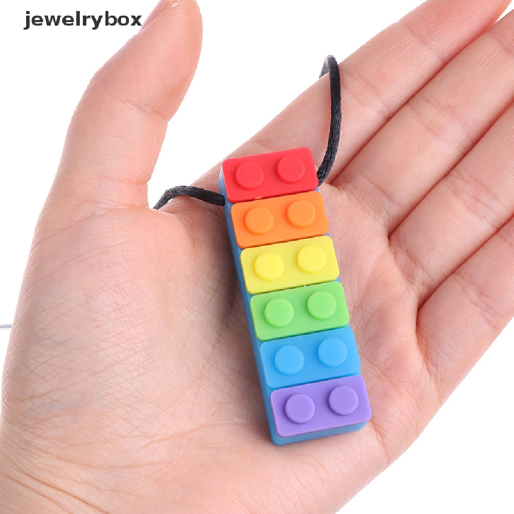 [jewelrybox] Kalung Teether Hujan Bayi Silikon Teethers Kunyah Sensory Ramah Lingkungan Butik Besar