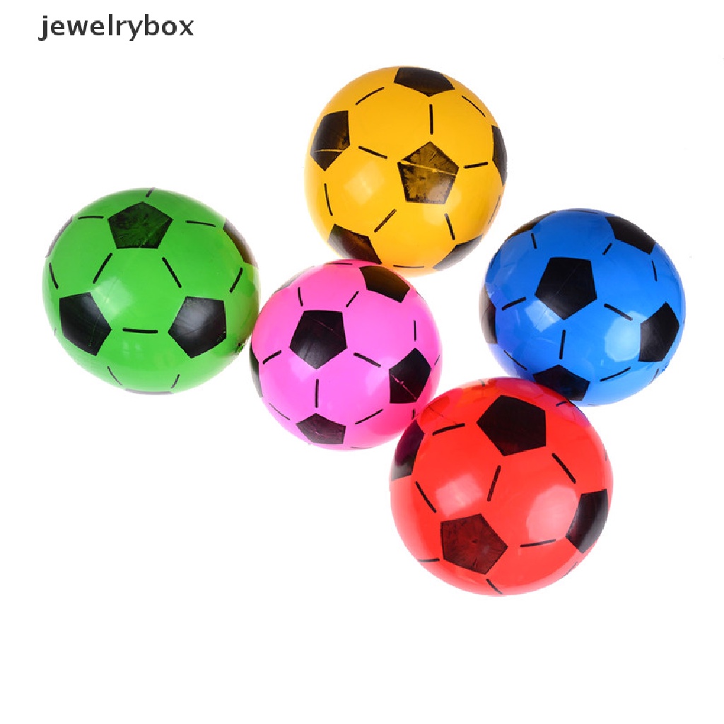 [jewelrybox] 1pc Bola Sepak Bola PVC Tiup Anak Kids Pantai Kolam Renang Olahraga Bola Mainan Butik