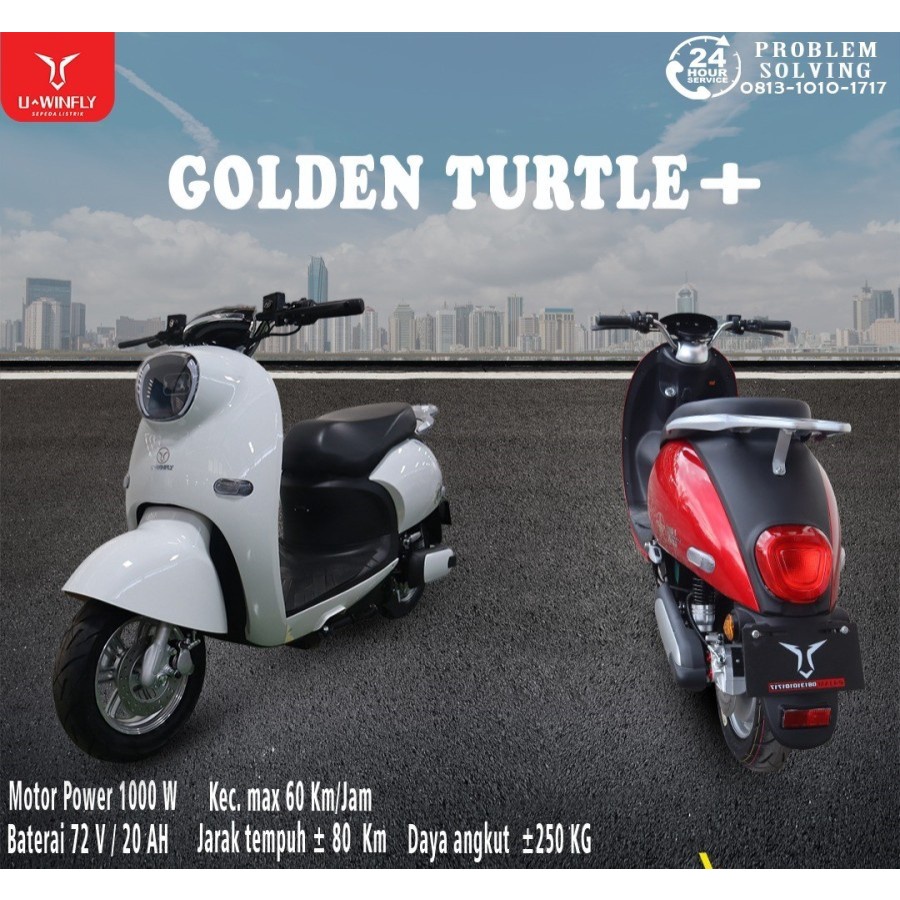HARGA SUBSIDI Sepeda Motor Listrik UWinfly GN Golden Turtle+ Electric Bike Garansi SNI