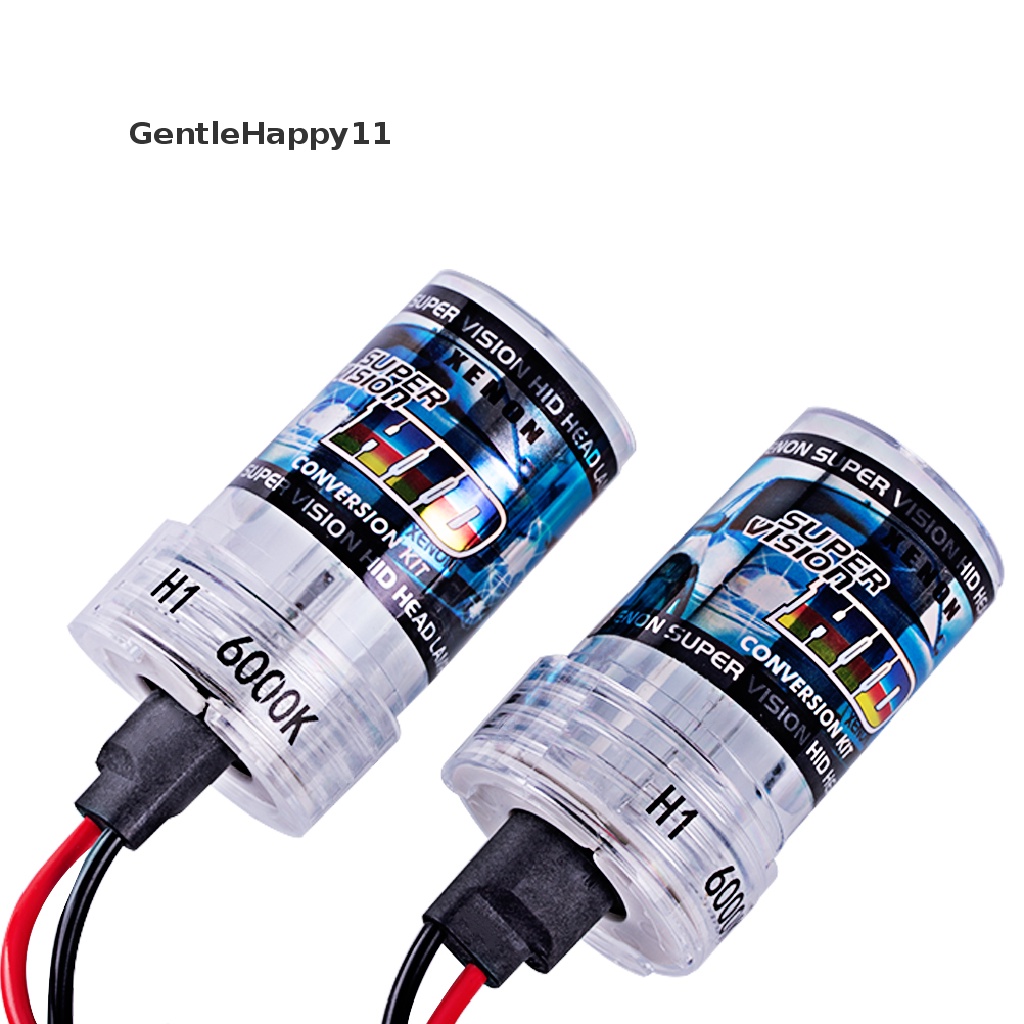 Gentlehappy 2pcs hid bixenon xenon kit bulb 35w 4300k 6000k H1 H7 9005 styling Lampu Mobil id