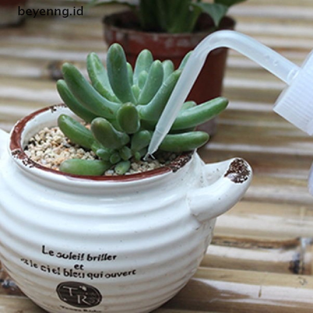 Beyen 250mL Water Paruh Pouring Kettle Alat Botol Pencet Bunga Tanaman ID