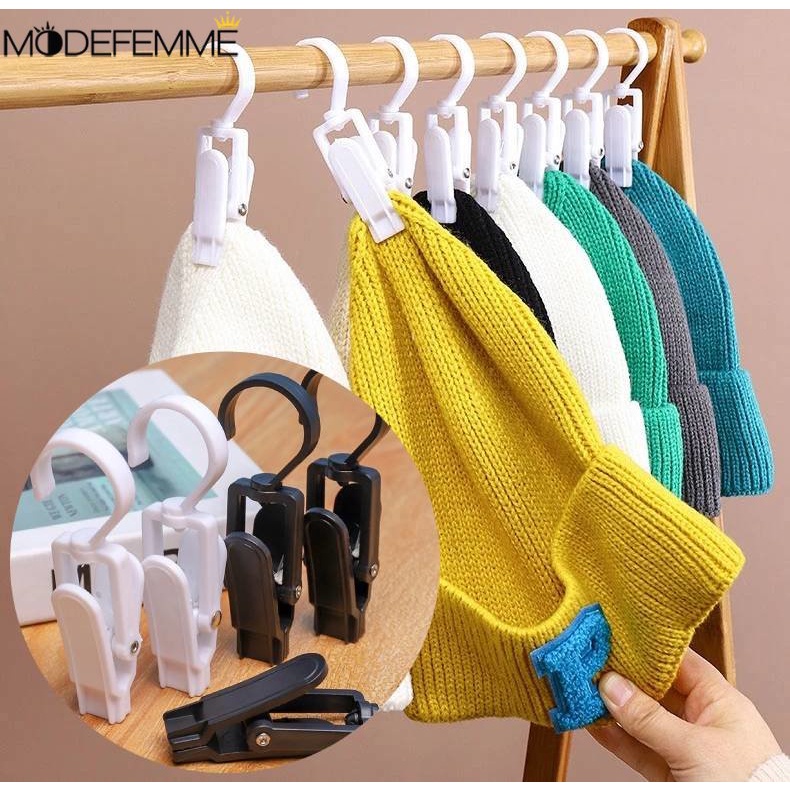 Pasak Baju Putar Gantungan Jepit Kait Pasak Baju Plastik Super Kuat Windproof Jepitan Peg Laundry Rotate Hat Jepitan Storage Hanger Laundry Hat Hooks Clips