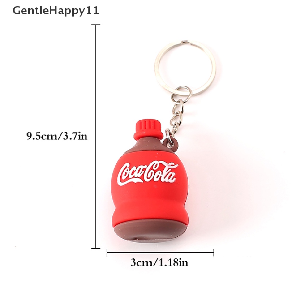 Gentlehappy 1Pc Kartun Botol Minum Gantungan Kunci Pepsi RIO Coca-Cola Key Chain Gantungan Kunci Mobil Cincin Siswa Tas Ransel Liontin Hadiah Anak Aksesoris Gantung id