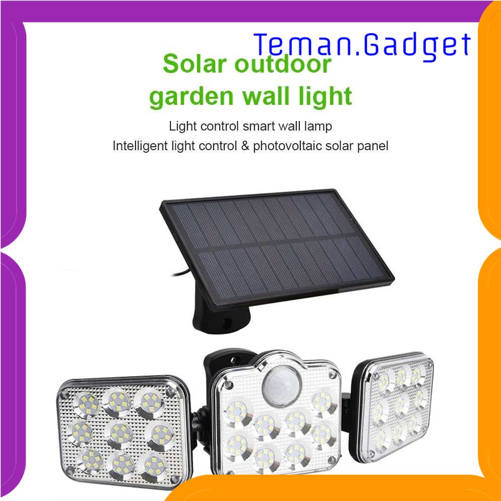 TG - LMP OOBEST Lampu Dinding Solar Double Sensor Three Head 138 LED Cool White - JD-2858A