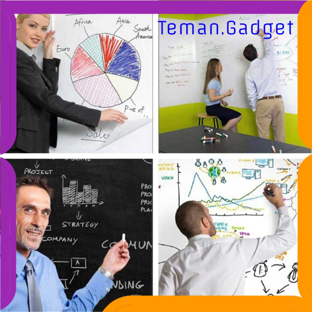 TG - ATK C&amp;B Stiker Dinding Papan Tulis Kapur Flexible 100 x 45 cm - 513