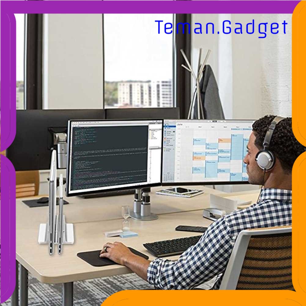 TG - KMP Dudukan Laptop Vertical Stand Holder Aluminium Adjustable - AF-26D