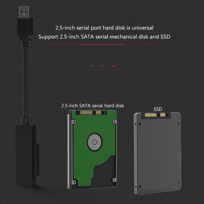 Cre BLUEENDLESS Adapter to USB3.0 to USB Adapter Untuk HDD 2.5Inch SSD Hard Disk Converter Untuk Desktop Laptop
