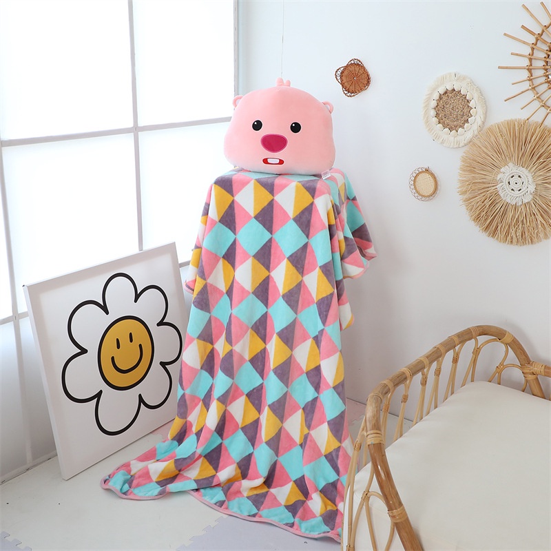 38 Cm/28 cm Kartun Pororo Beaver Loopy Mewah Mobil Headrest Bantal Kursi Sabuk Penutup Bahu