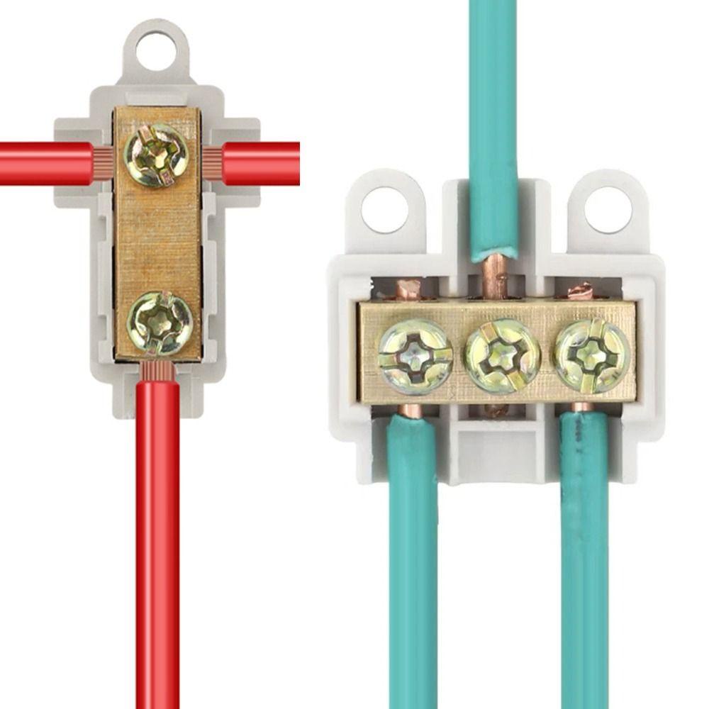 TOP T-type Wiring Terminal Universal Terminal Block Locking Quick Crimp Splitter Wire Connector Terminal Konektor Kawat Cepat