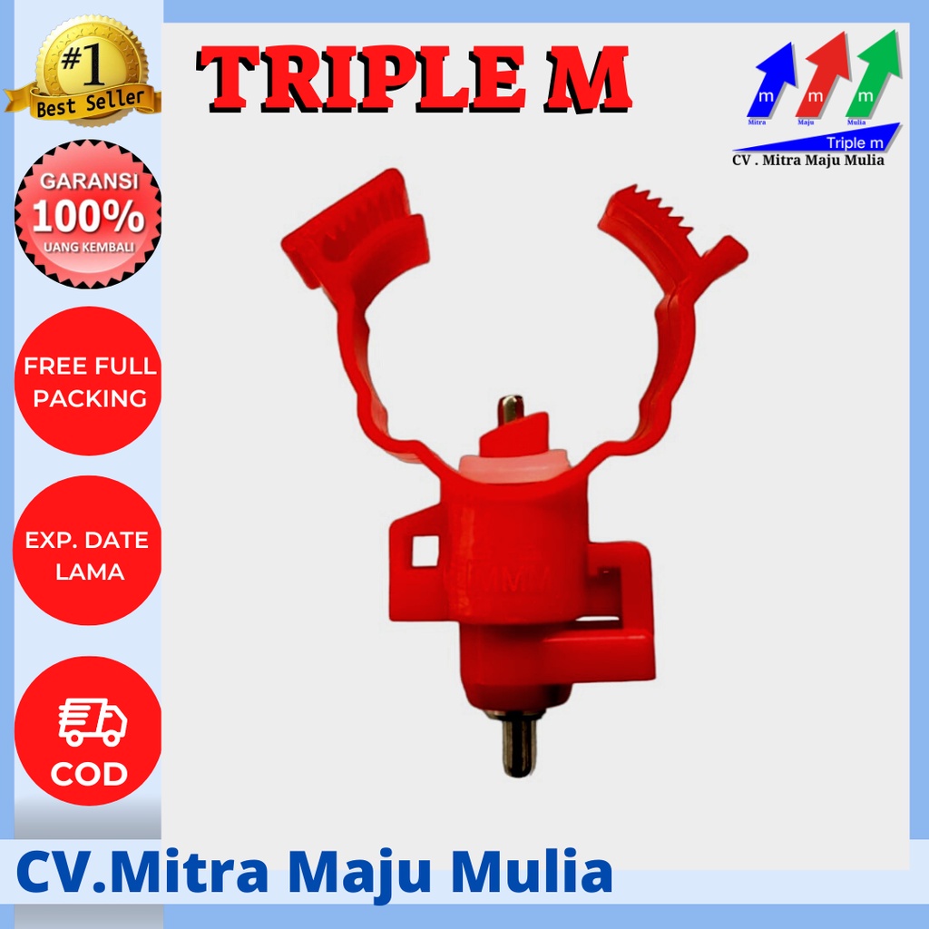 Nipel A9 Nipel Nipple Nepel Niple Drinker, Tempat minum ayam petelur broiler puyuh, Nipel A5 MMM