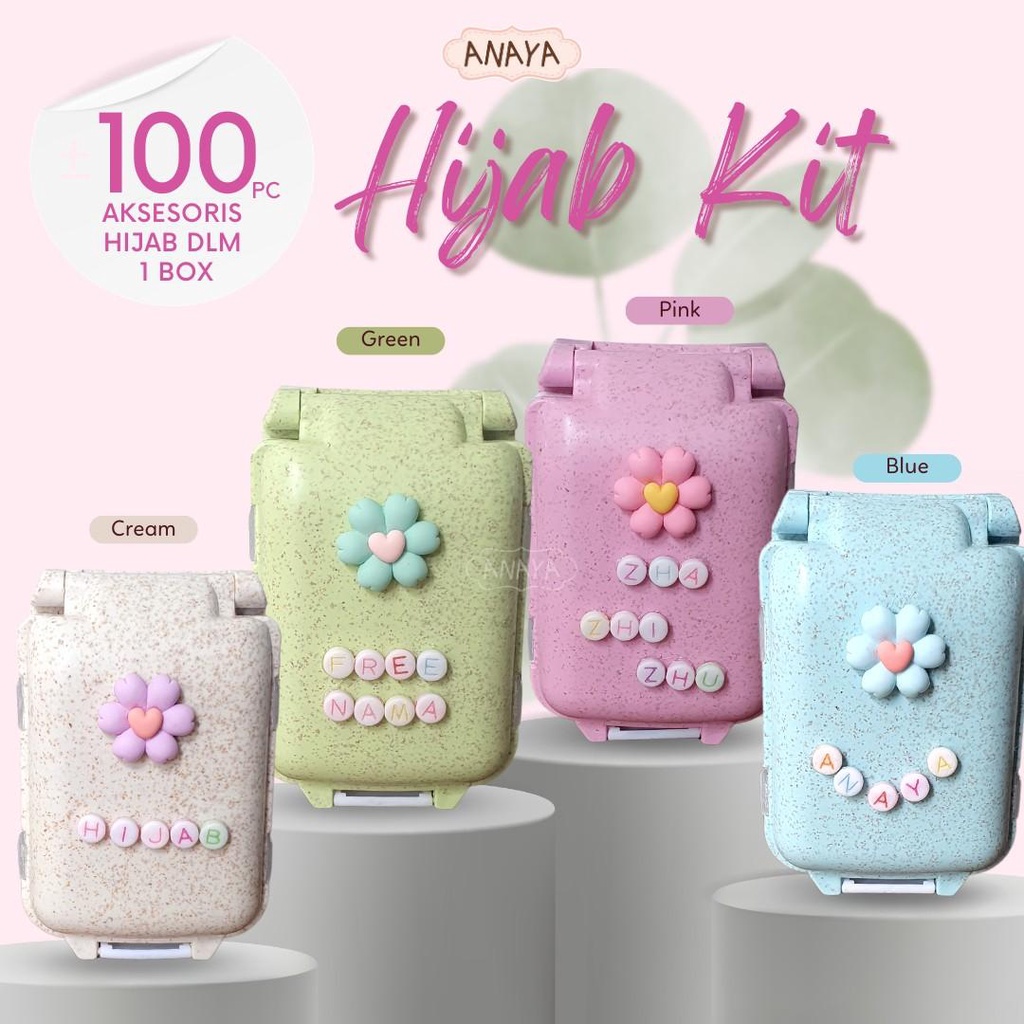 {FREE NAMA} ANAYA HIJAB KIT AKSESORIS PENITI HANDMADE