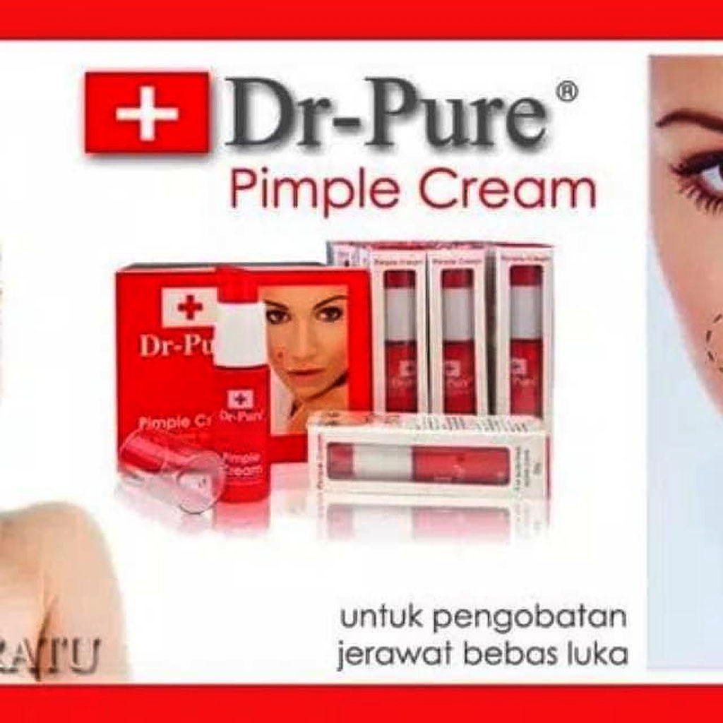 Krim Jerawat DR PURE PIMPLE CREAM ACNE BPOM ❤️ Obat jerawat