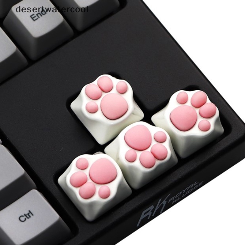 Deid Kepribadian Disesuaikan ABS Silikon Kitty Paw Artisan Cat Paws Keyboard keyCaps Martijn