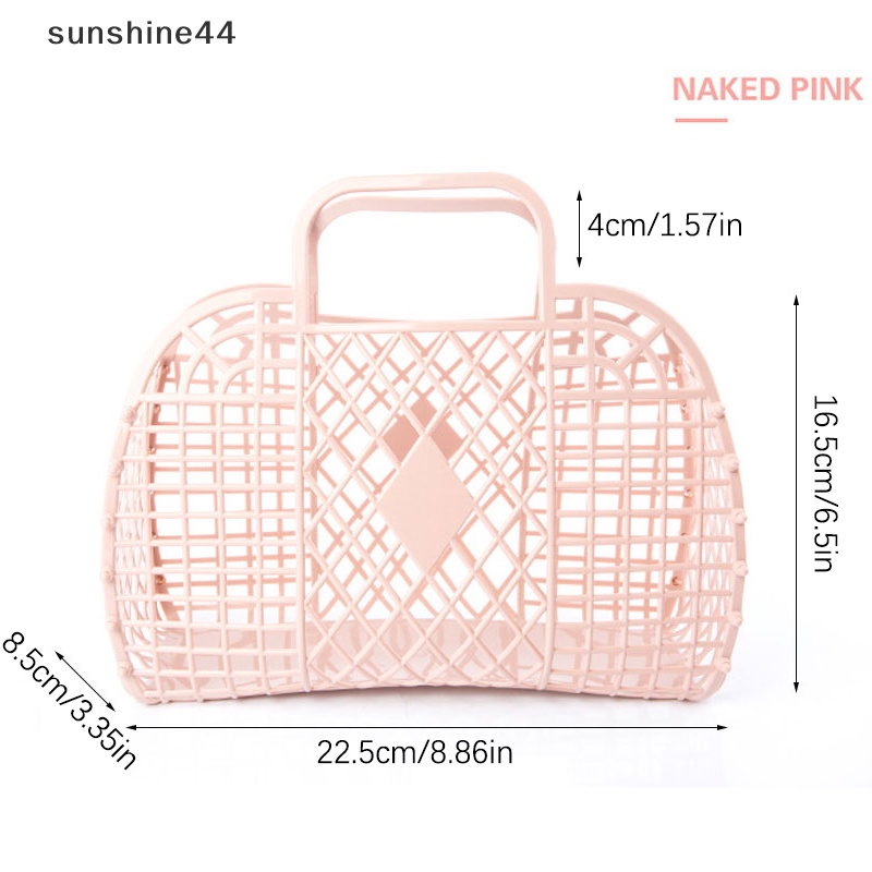 Sunshine Detachable Shower Basket Keranjang Plastik Kamar Mandi Keranjang Penyimpanan Cuci Berongga ID