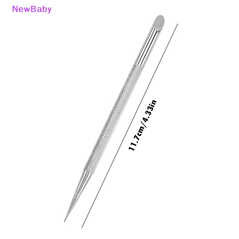 Newbaby Double Ended Nail Pusher Cuticle Remover Manicure Pedicure Alat Baja Kecantikan ID