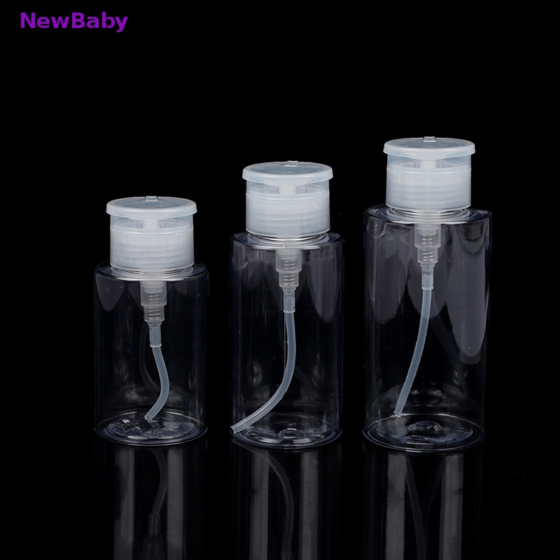 Newbaby150/200/300ml Reusable Kosong Plastik Nail Art Polish Remover Pumping Bottle Alat ID