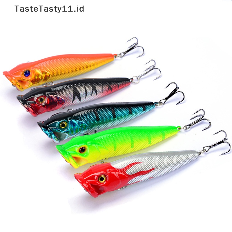 Tastetasty 1PC Big Popper fishing Lure Umpan Kait Wobblers Engkol Pancing Buatan.